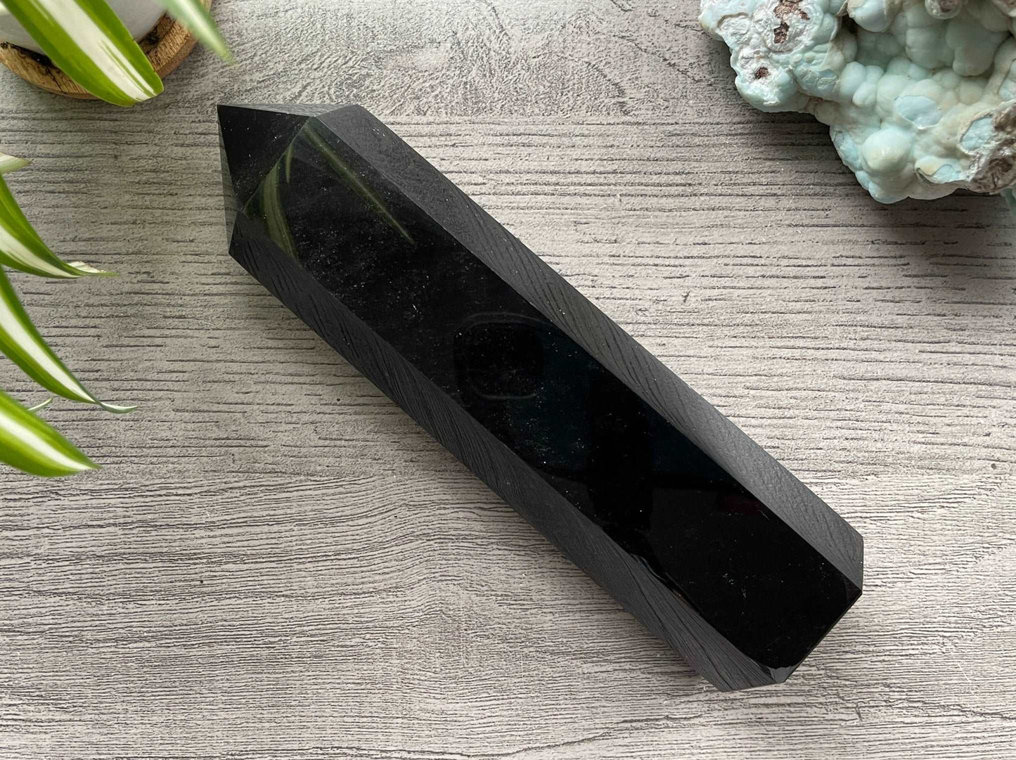 Black Obsidian Crystal Tower .65kg (C)