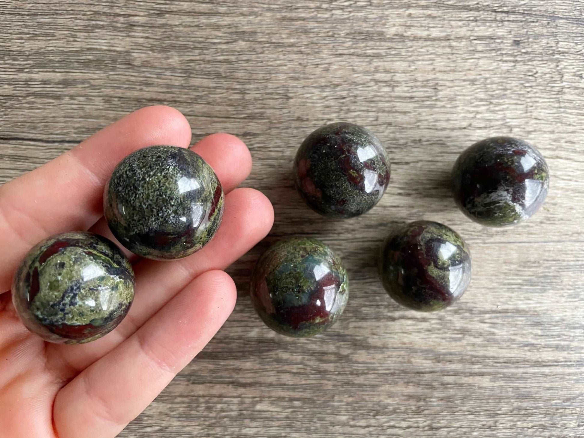 Dragon Bloodstone Mini Crystal Sphere / Marble 