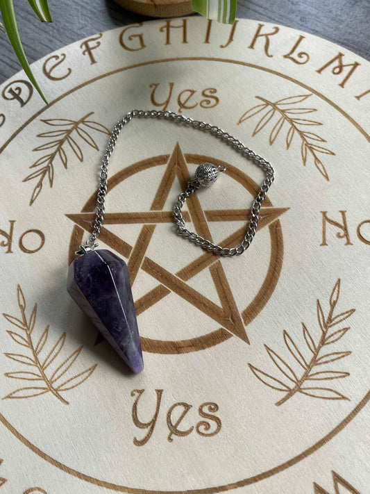 Amethyst Crystal Pendulum