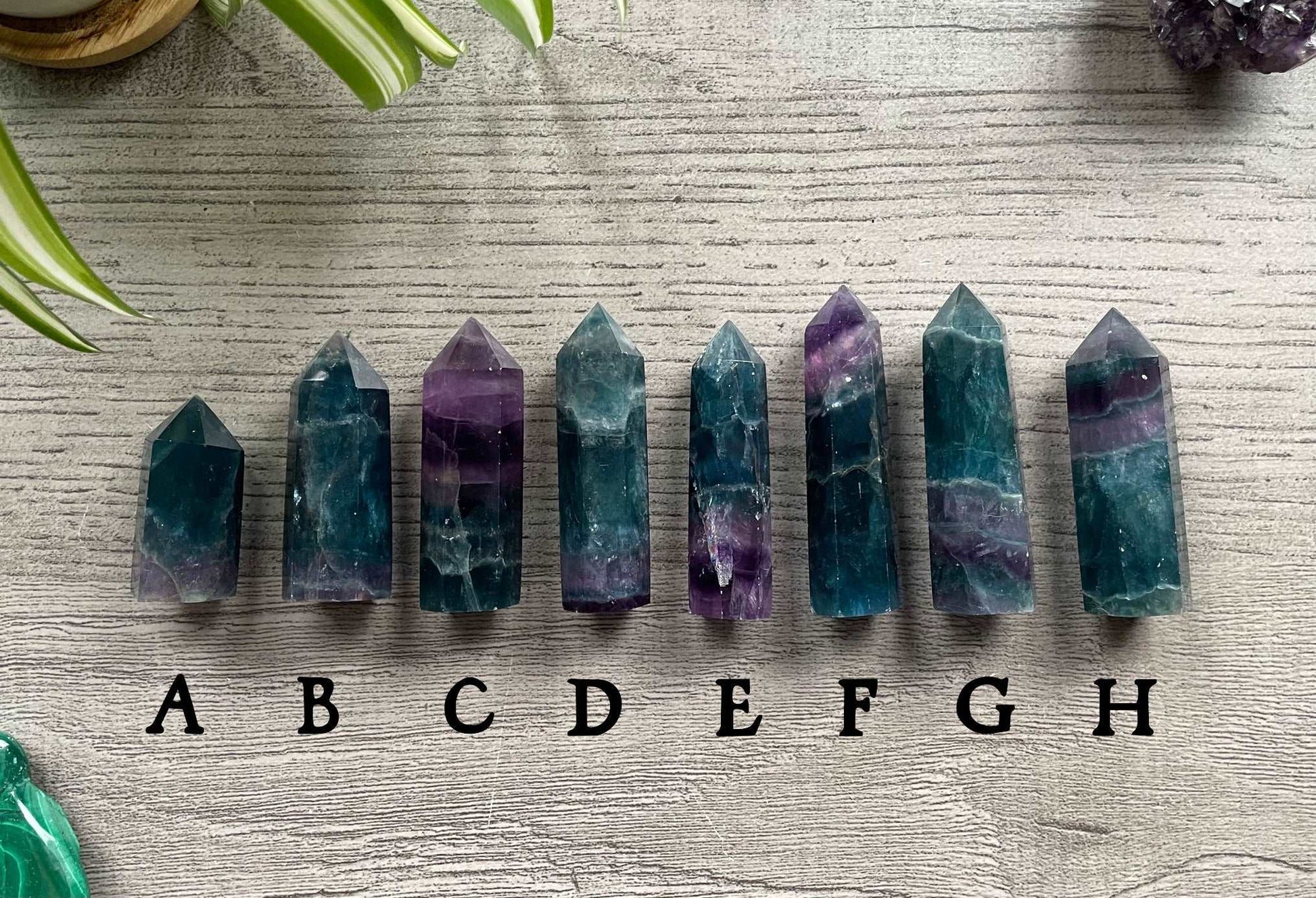 Blue/Purple Fluorite Crystal Point