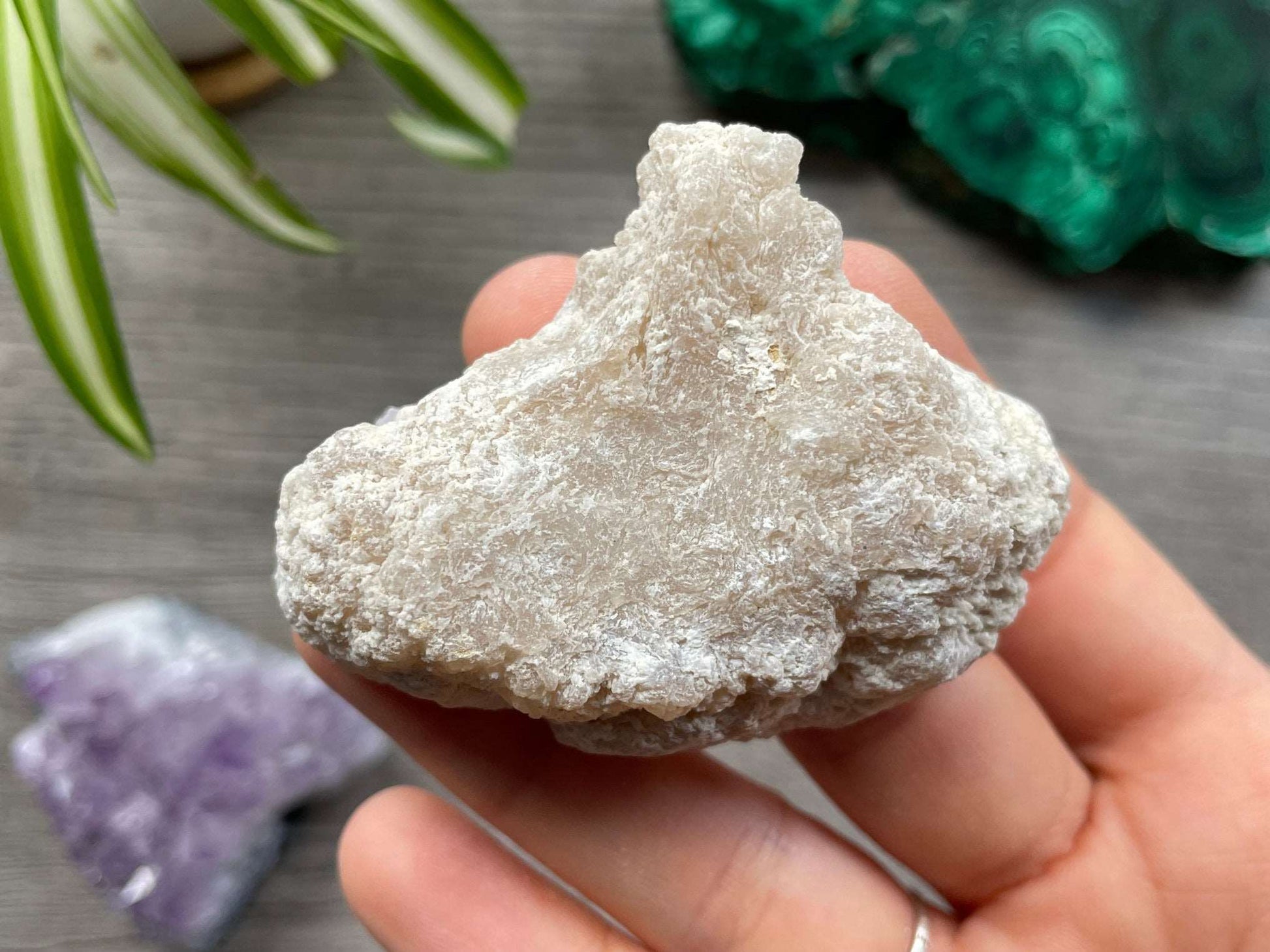 Druzy Quartz Crystal Geode (A) bottom