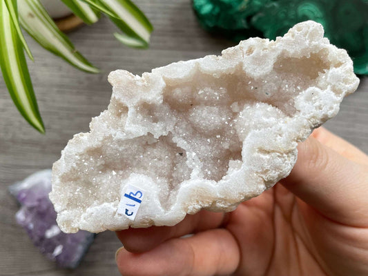 Druzy Quartz Crystal Geode (C) top