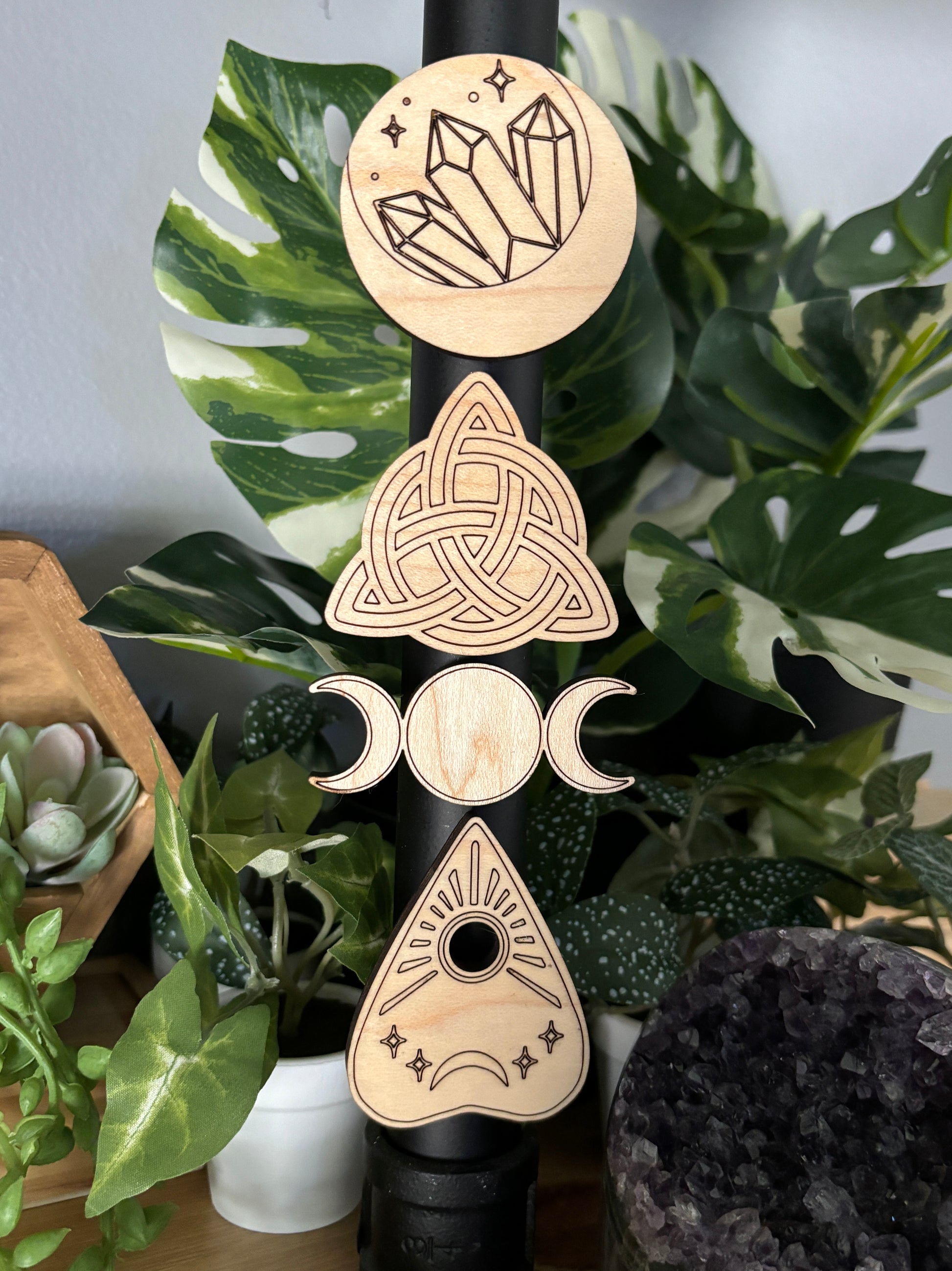 Ouija Planchette Wood Magnet selection