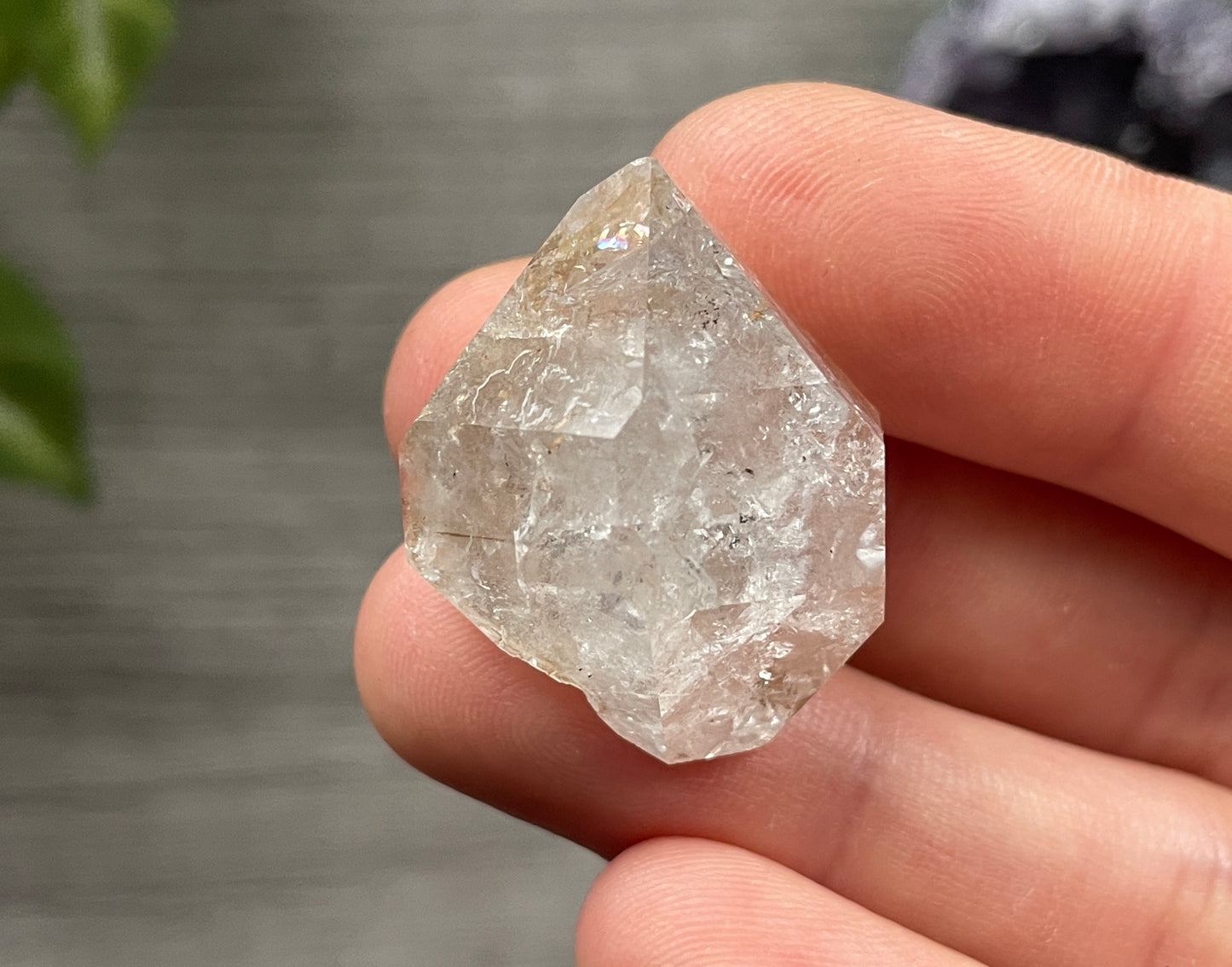 Herkimer Diamond Crystal with Hematite Inclusions (N) 4