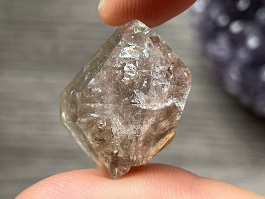 Herkimer Diamond Crystal with Mica Inclusions (#12)