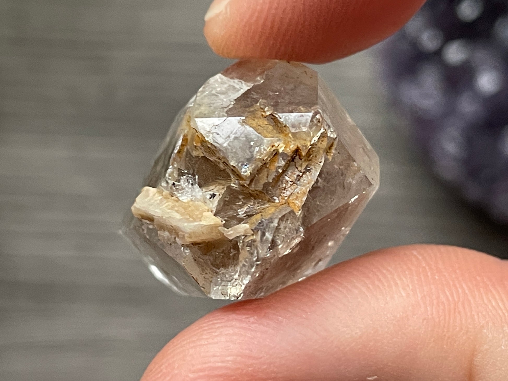 Herkimer Diamond Crystal with Mica Inclusions (#12) 2