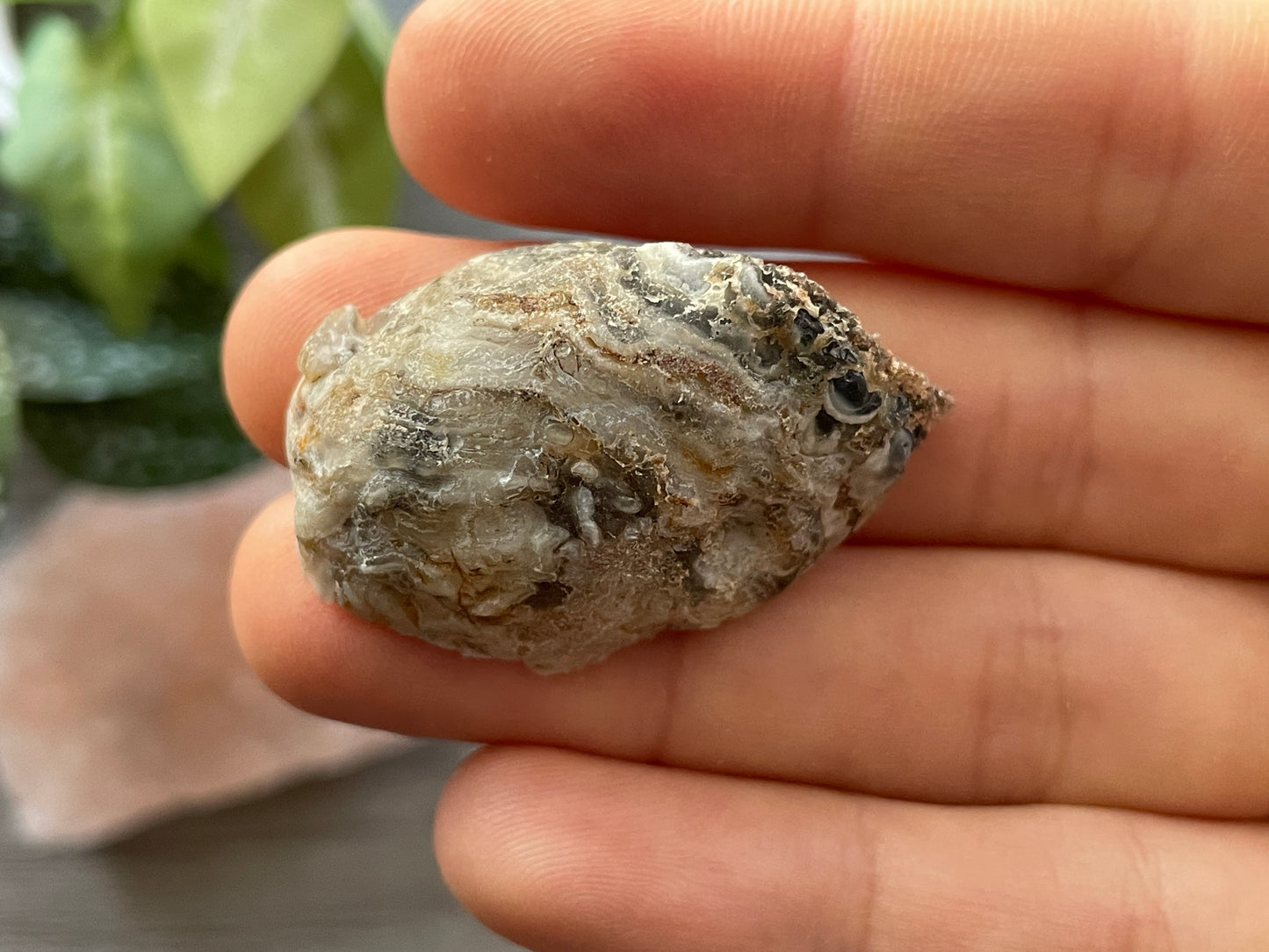 Natural Mini Oco Geode Crystal - Z bottom