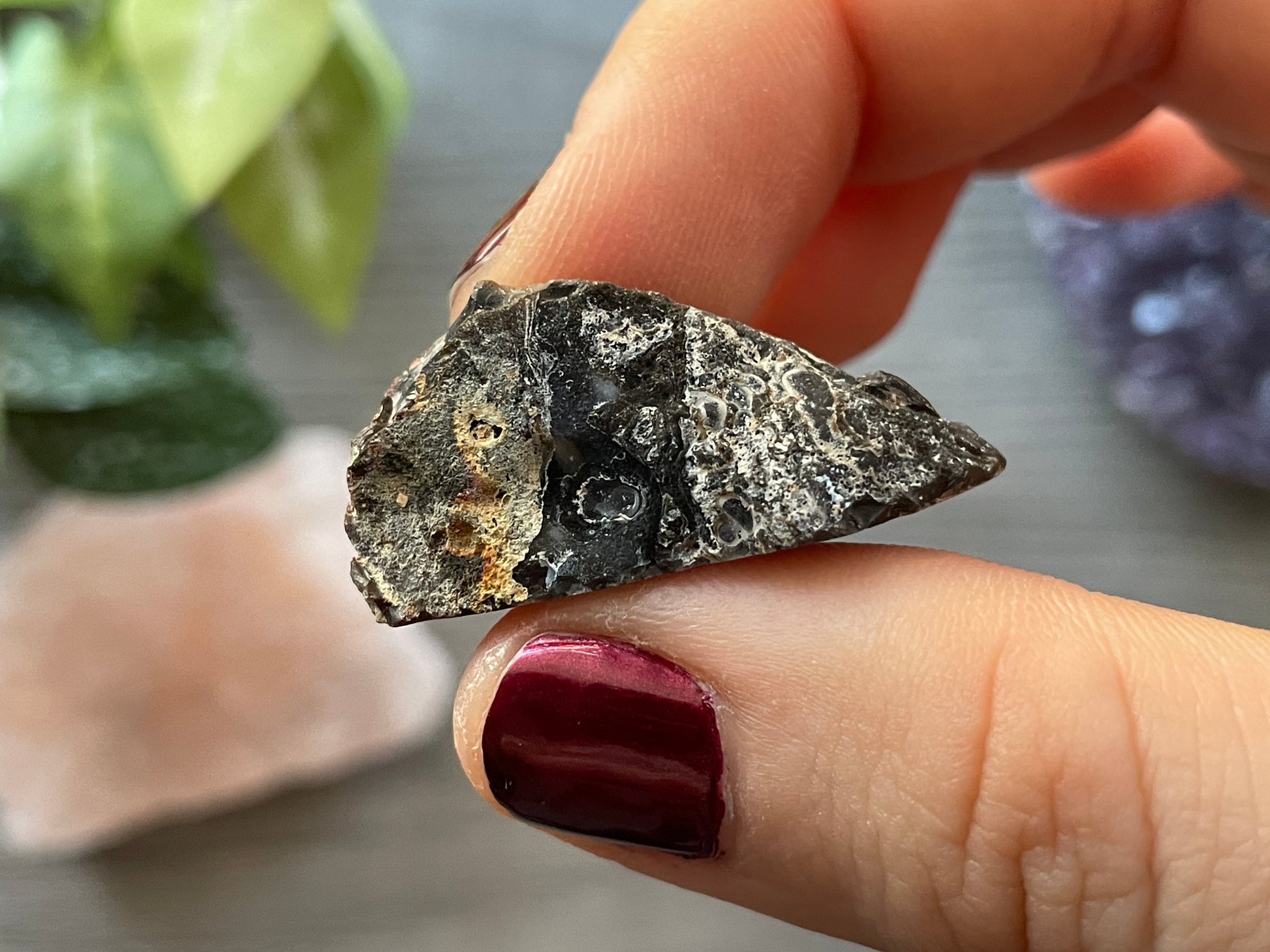 Natural Mini Oco Geode Crystal - U side