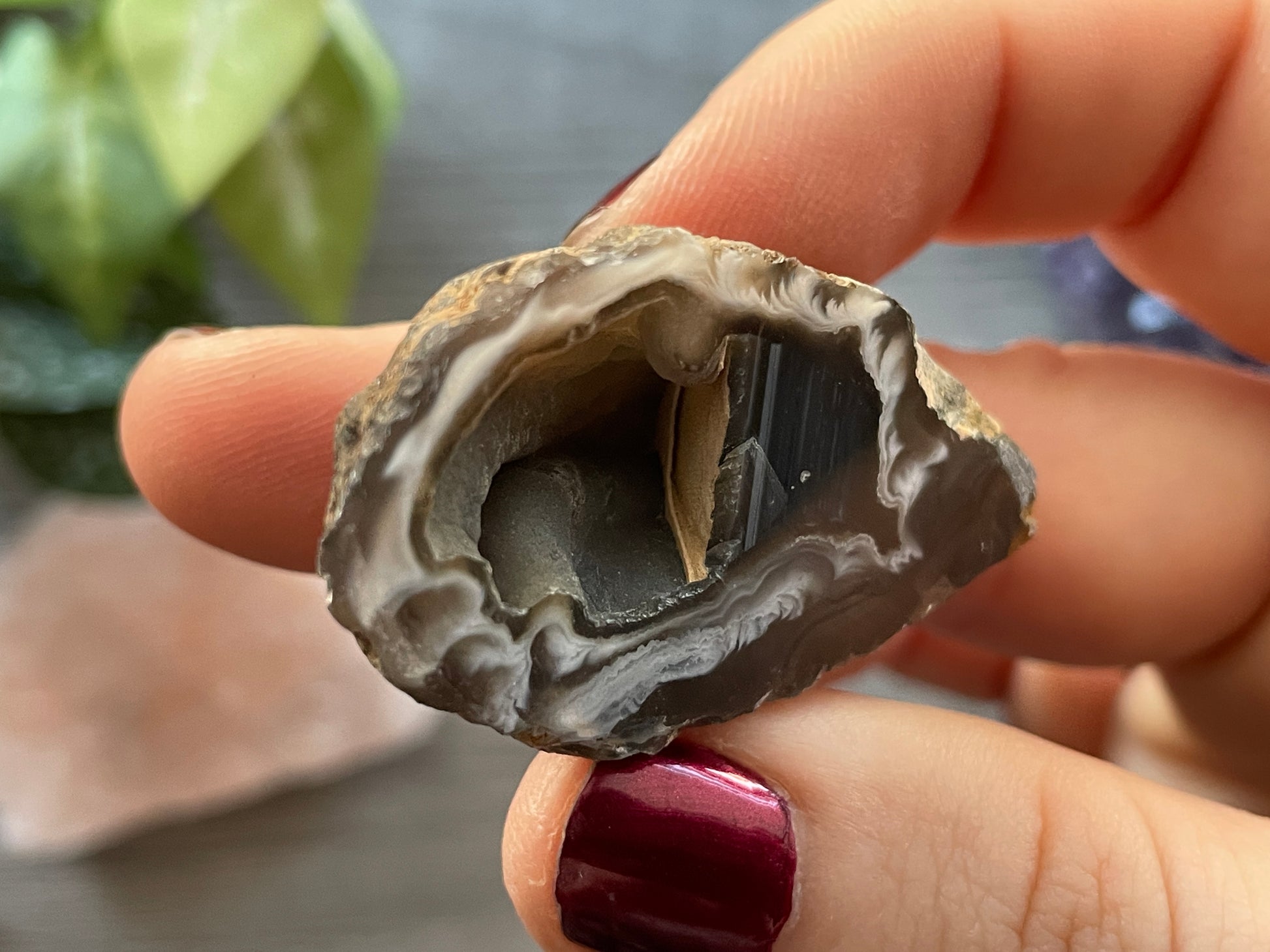 Natural Mini Oco Geode Crystal - S top 2