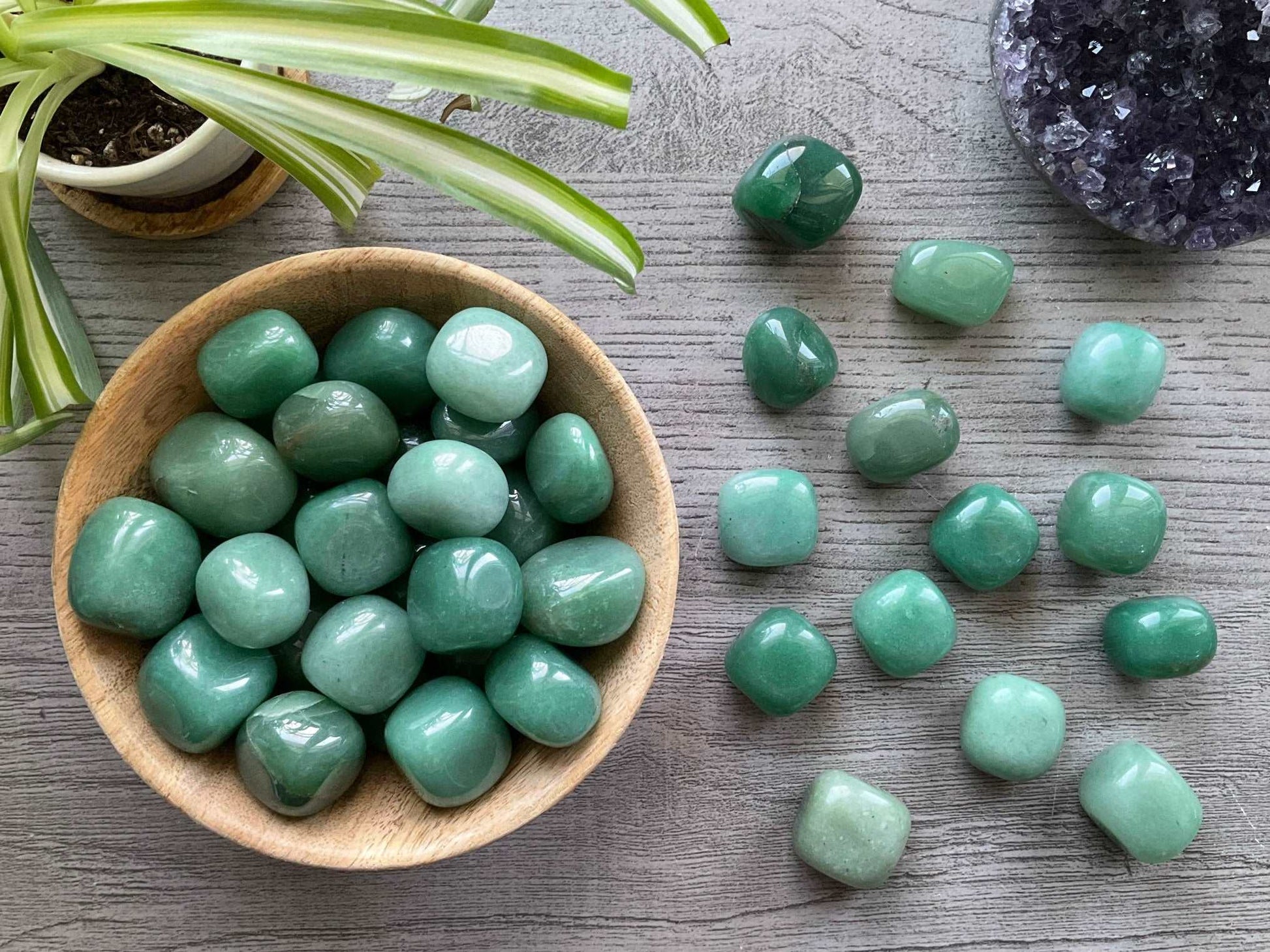 Green Aventurine Tumbled Crystal Cubes