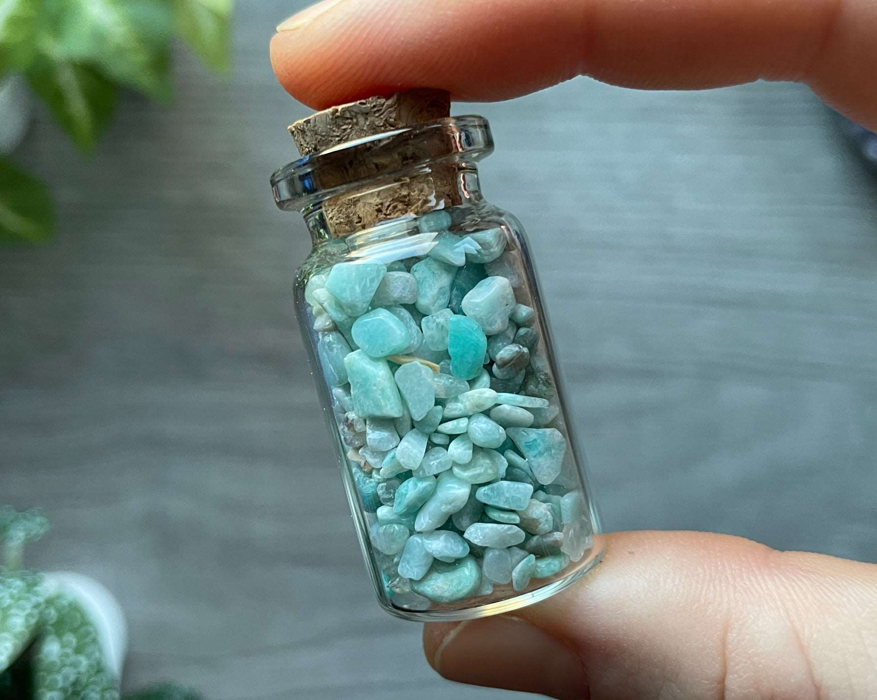 Amazonite Crystal Chips Vial