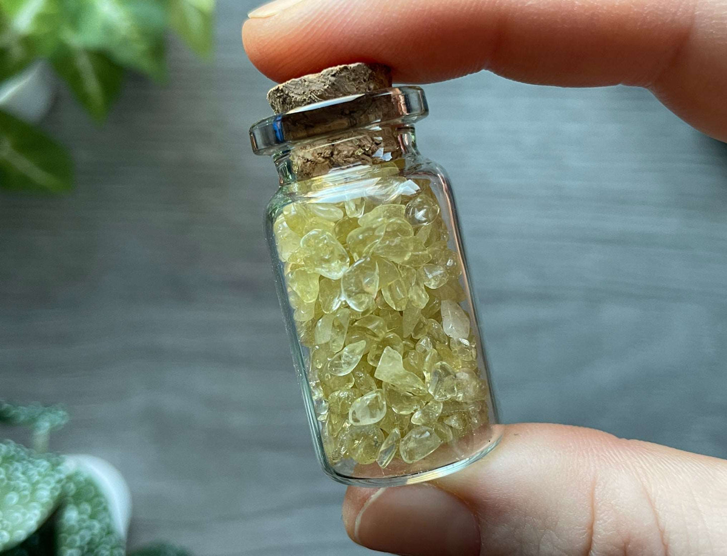 Citrine Crystal Chips Vial