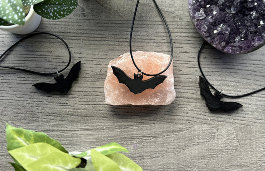 Black Bat Necklace