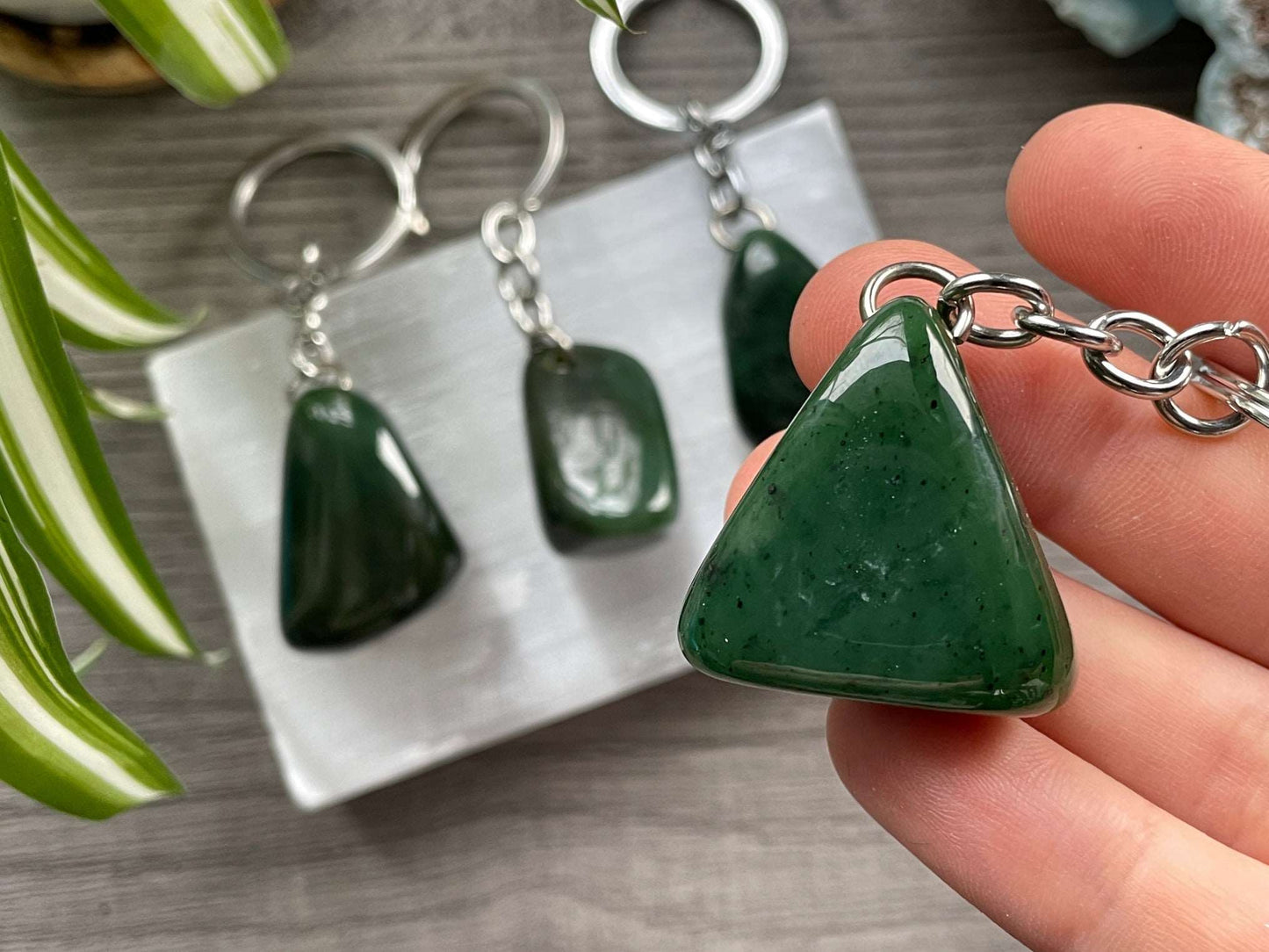 Genuine Canadian Jade Keychain