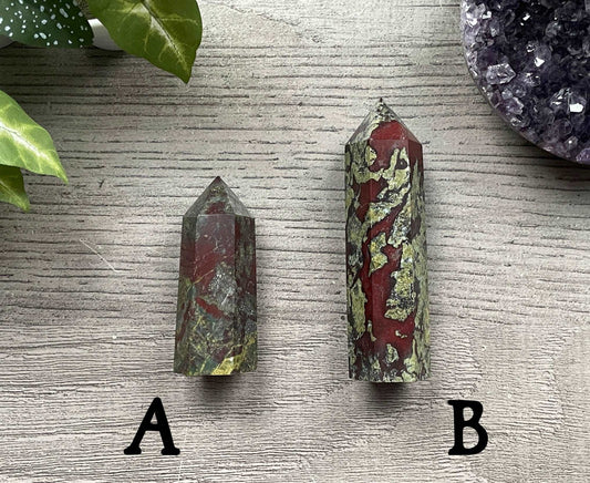 Dragon Bloodstone Crystal Point