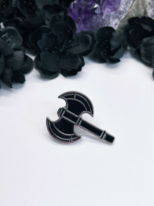 Black Axe Enamel Pin