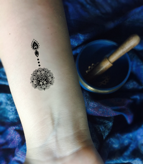 Flower Temporary Tattoo 