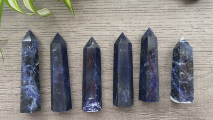 Sodalite Crystal Point video