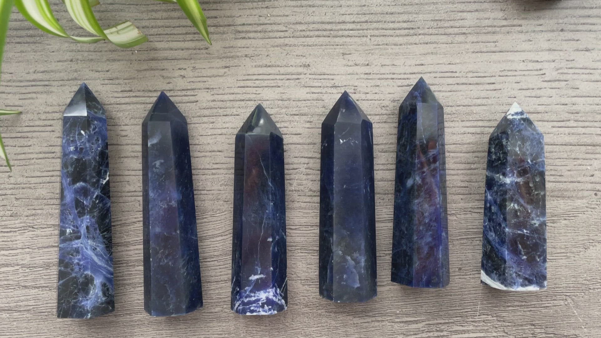 Sodalite Crystal Point video