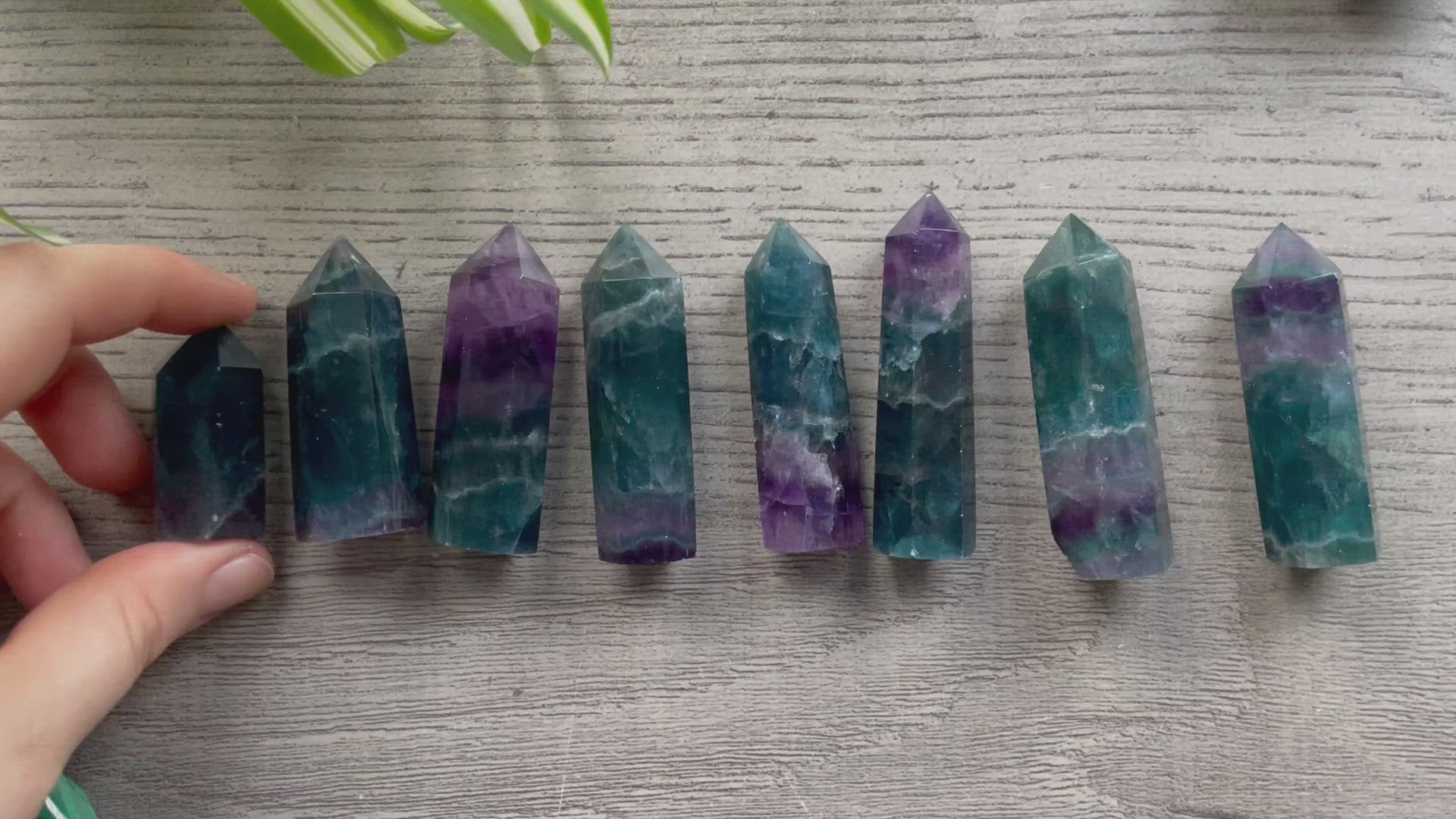 Blue/Purple Fluorite Crystal Point video