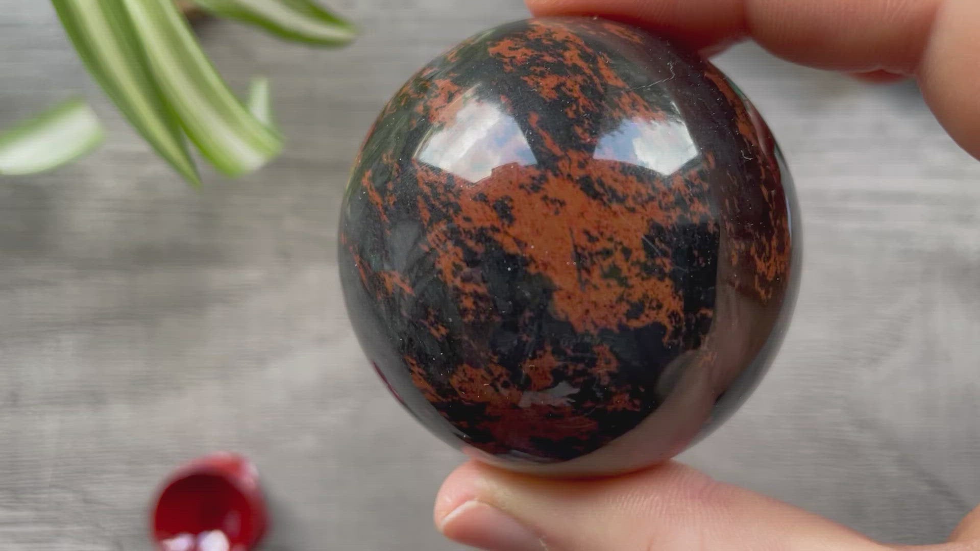 Mahogany Obsidian Sphere - 51mm (E) - The Wandering Fox Emporium, Your Crystal Store video