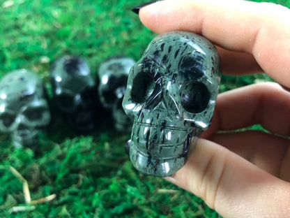 Kambaba Jasper Crystal Skull 2" - The Wandering Fox Emporium, Your Metaphysical Store front