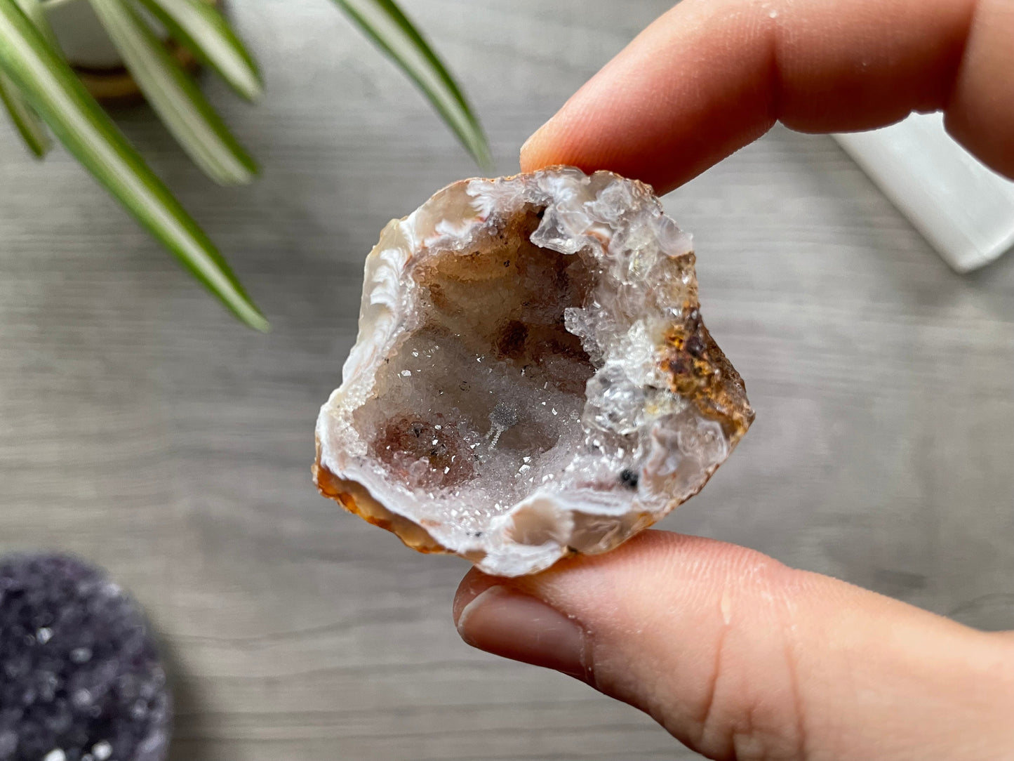 Natural Oco Geode Crystal - B top