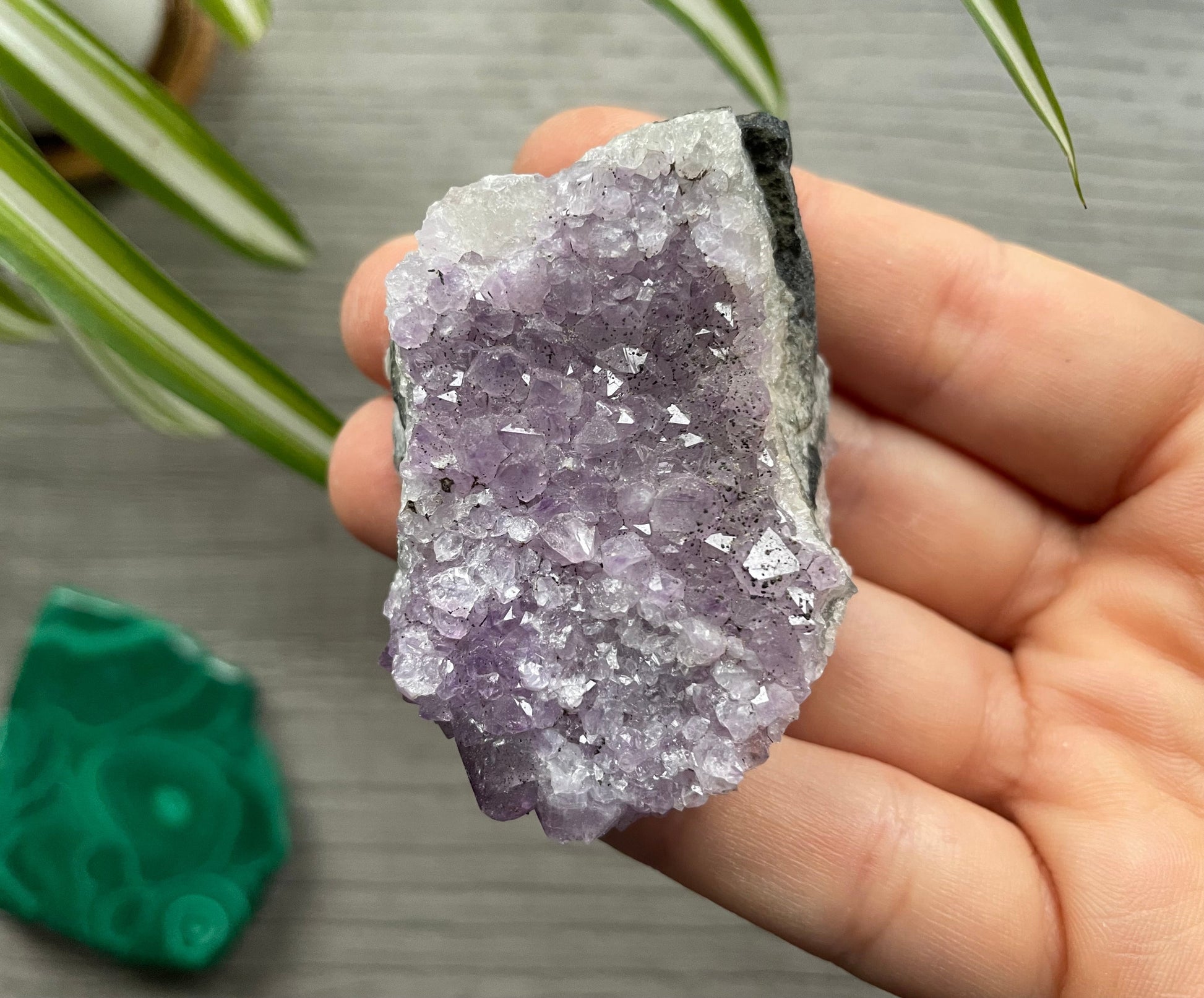 Thunder Bay Amethyst Crystal Cluster (B) close up