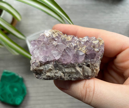 Thunder Bay Amethyst Crystal Cluster (C) side