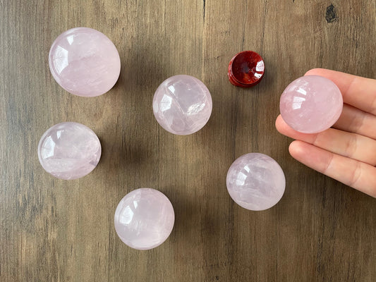 Rose Quartz Crystal Sphere 30-40mm