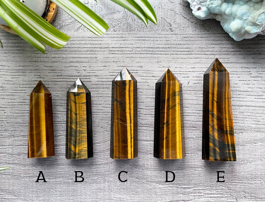 Tiger's Eye Crystal Points