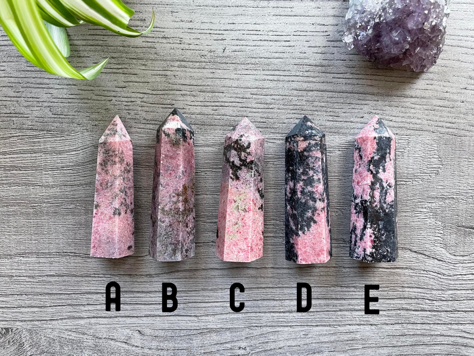 Rhodonite Crystal Point