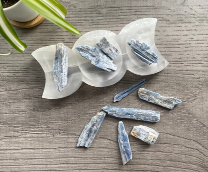 Raw Blue Kyanite Crystal Blades (25g)