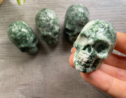 Ching Hai "Jade" Crystal Skull - The Wandering Fox Emporium, Your Metaphysical Store