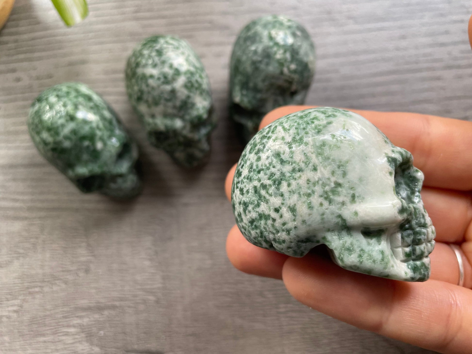 Ching Hai "Jade" Crystal Skull - The Wandering Fox Emporium, Your Metaphysical Store side 2