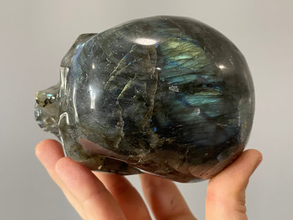 Labradorite Crystal Skull 1.1kg - The Wandering Fox Emporium, Your Metaphysical Store top