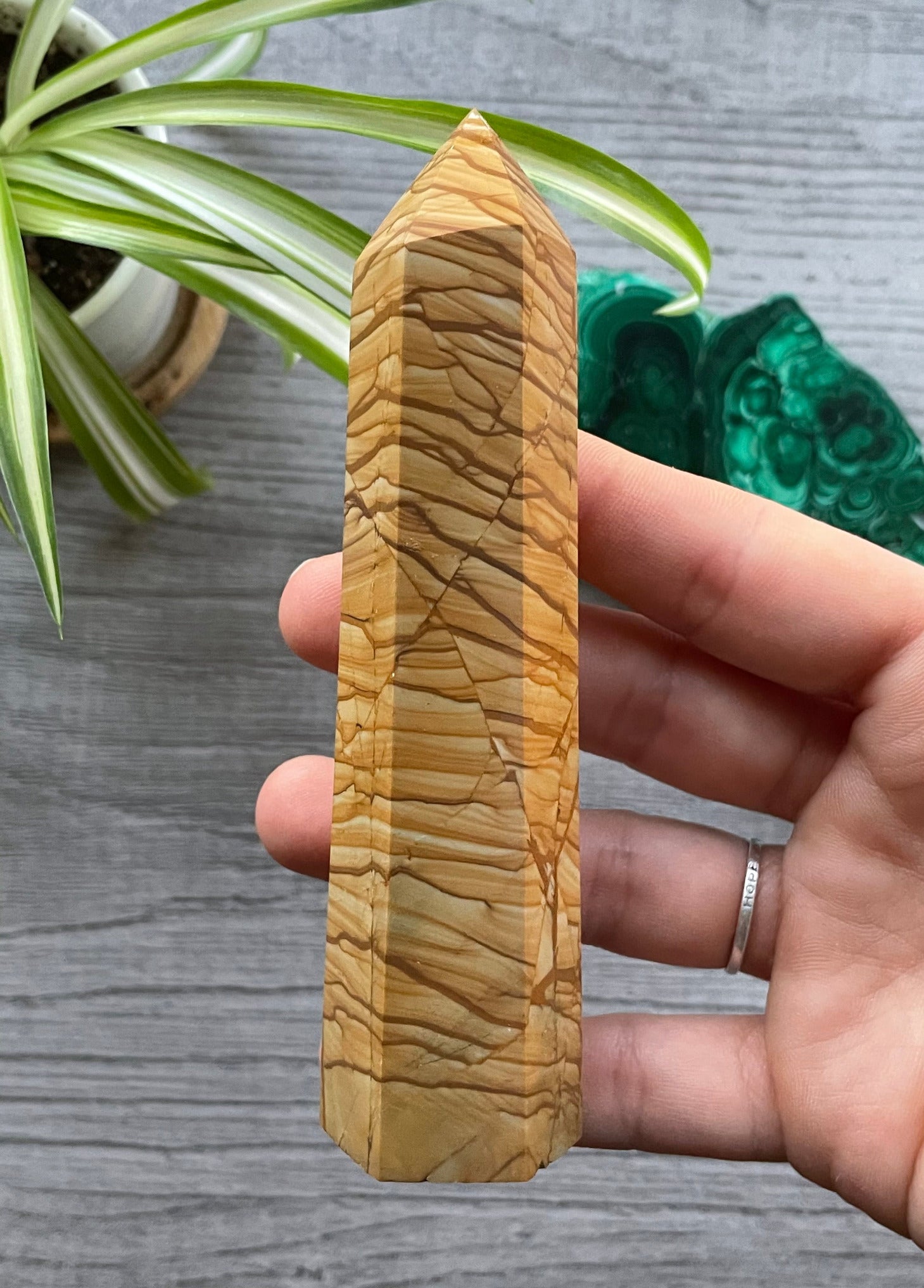 Picture Jasper XL Crystal Point