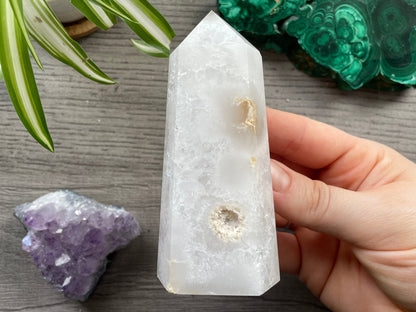 Quartz Stalactite Crystal Point back