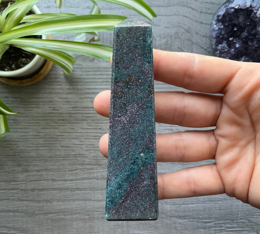 Ruby in Kyanite Crystal Obelisk (B)