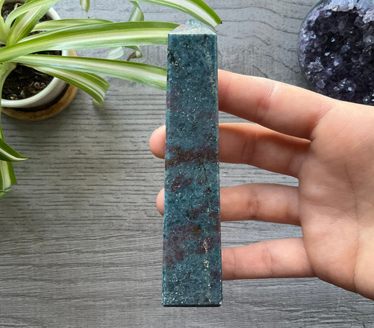 Ruby in Kyanite Crystal Obelisk (E)