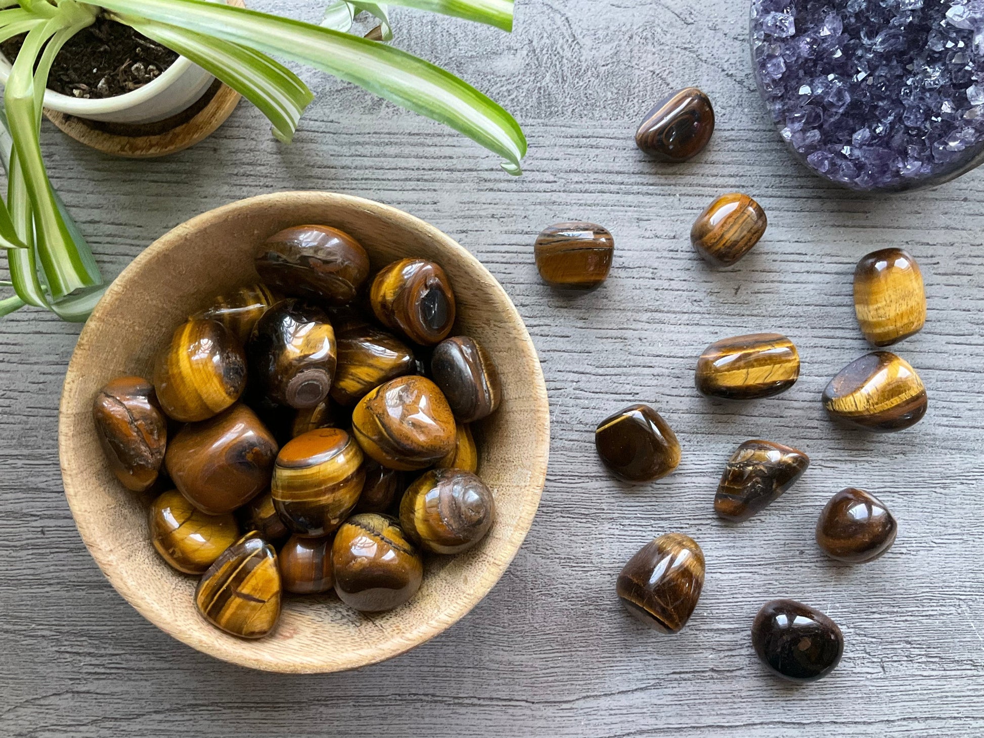 Tiger's Eye Tumbled Stone