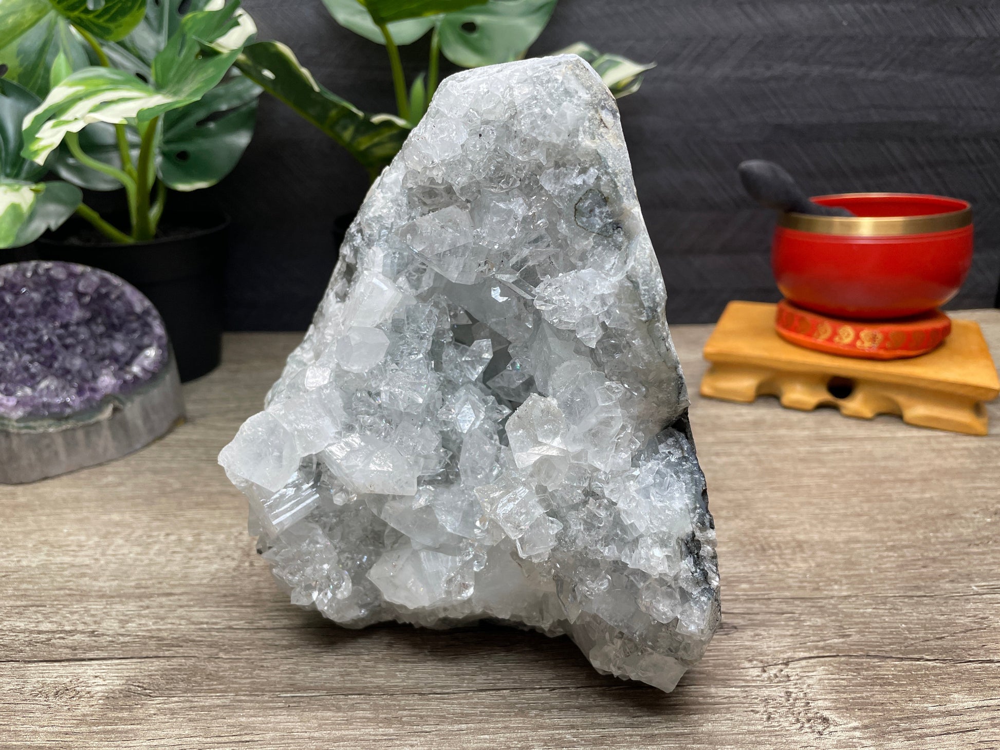 High Quality Apophyllite Freestanding Crystal Specimen side