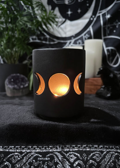 Triple Moon Tealight Candle Holder