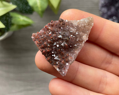 Thunder Bay Red Amethyst Crystal Cluster (U) top