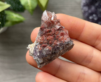 Thunder Bay Red Amethyst Crystal Cluster (V)