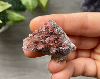 Thunder Bay Red Amethyst Crystal Cluster (V) top