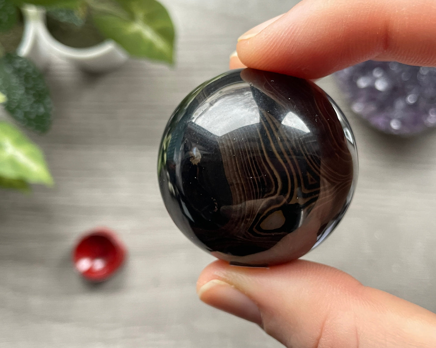 Sardonyx Crystal Sphere 40mm side