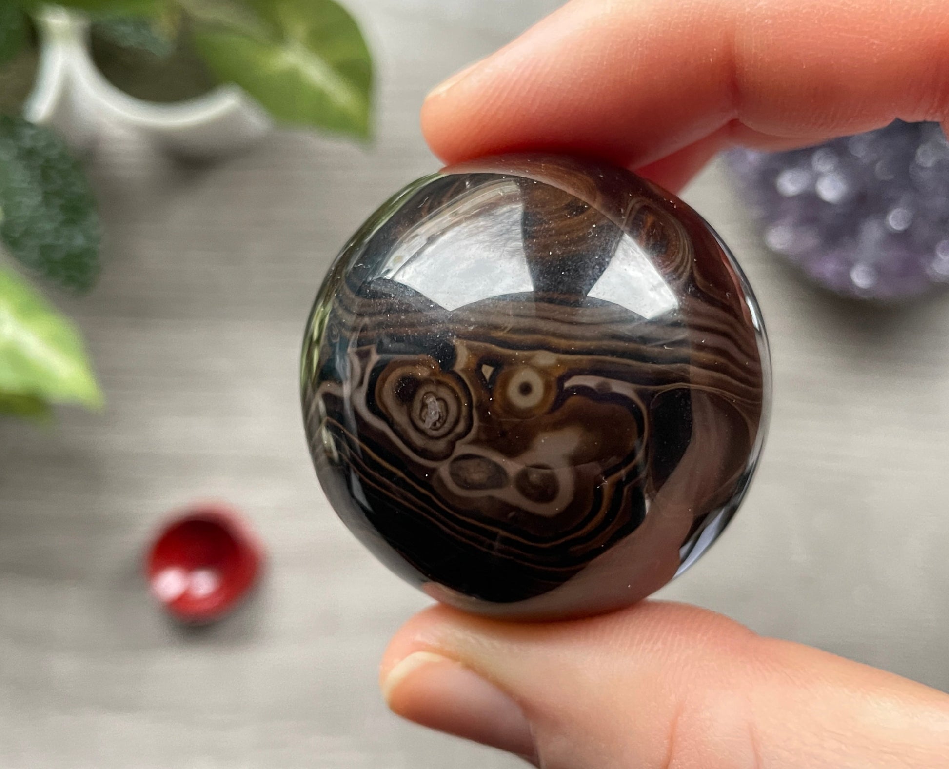 Sardonyx Crystal Sphere 40mm