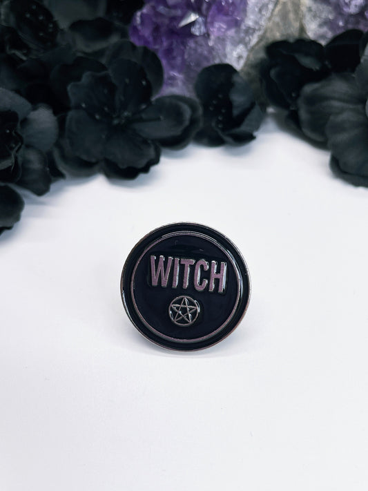 Witch Pentagram Enamel Pin