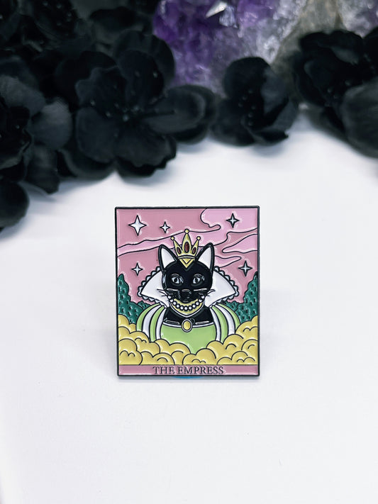 "The Empress" Cat Tarot Card Enamel Pin 